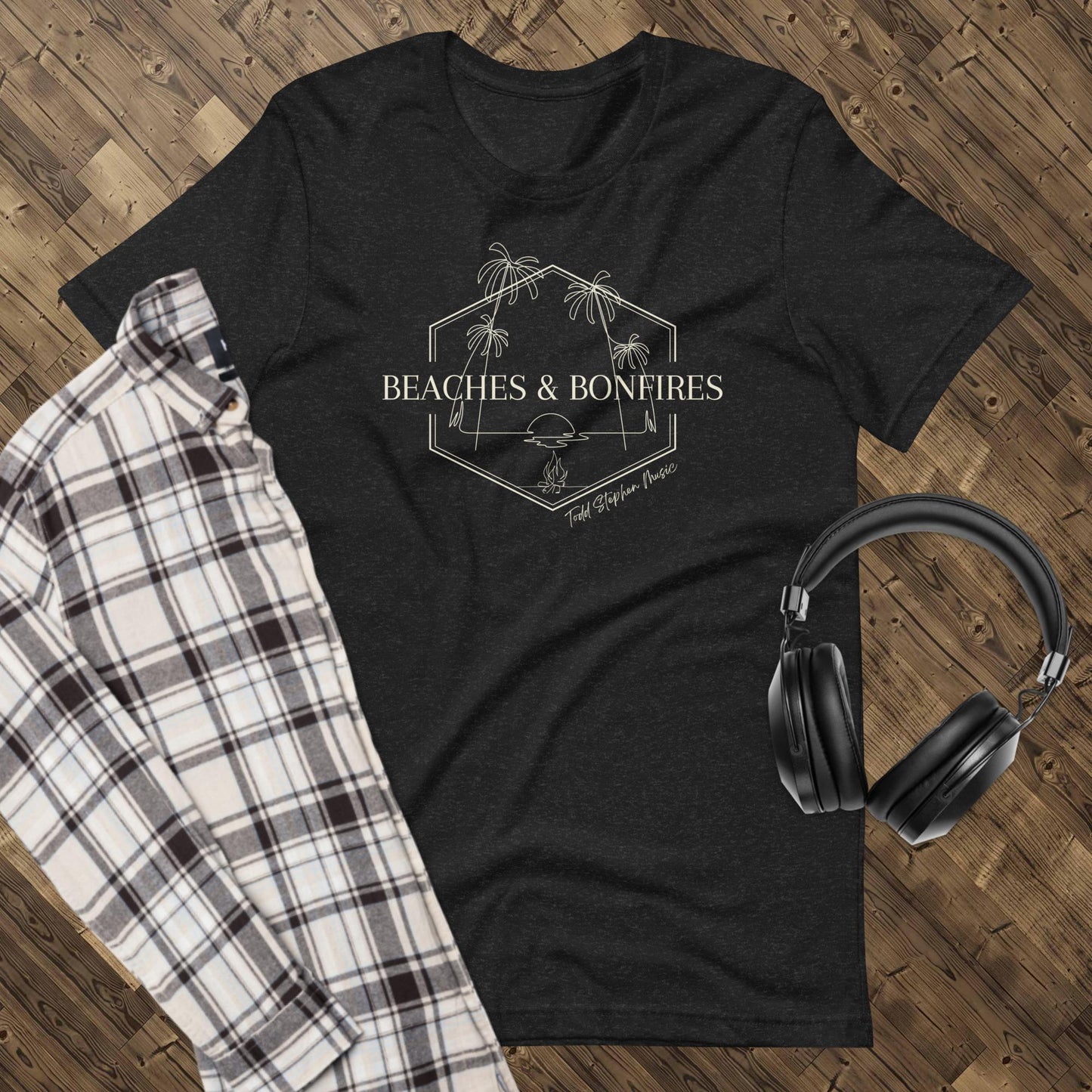 Beaches and Bonfires Cream Print
