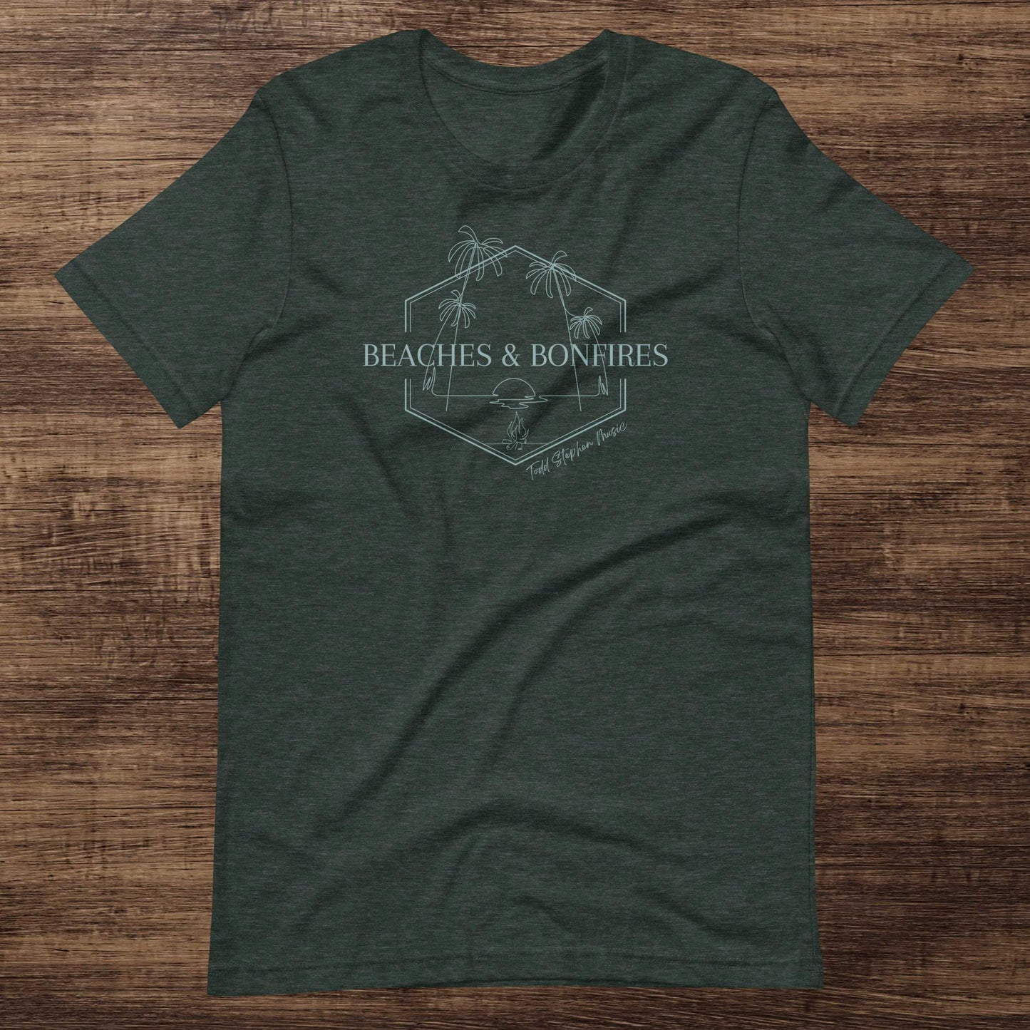 Beaches and Bonfires Blue Print
